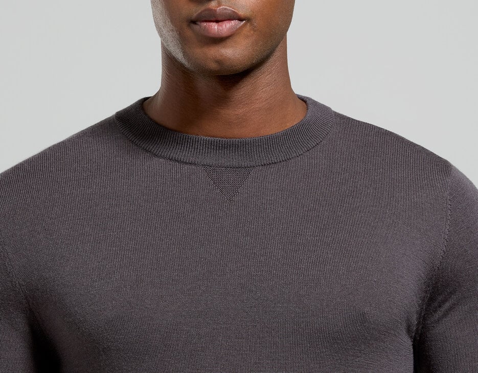 Men’s sweater with tonal logo, DARK SHADOWS Men’s sweater with tonal logo, DARK SHADOWS, hi-res-1