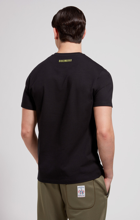 Men's slim fit maxi print T-shirt, BLACK, hi-res-1