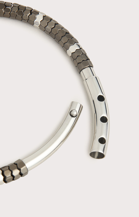 Bikkembergs men's bracelet with hexagons and diamonds, 330, hi-res-1