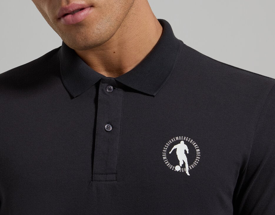 Men's slim fit polo shirt, BLUE GRAPHITE Men's slim fit polo shirt, BLUE GRAPHITE, hi-res-1