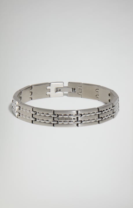 Input men's bracelet with diamonds, WHITE Input men's bracelet with diamonds, WHITE, hi-res-1