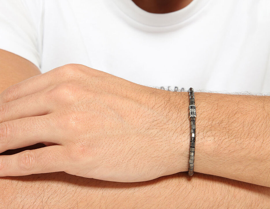 Bikkembergs men's bracelet with movable elements, 300, hi-res-1