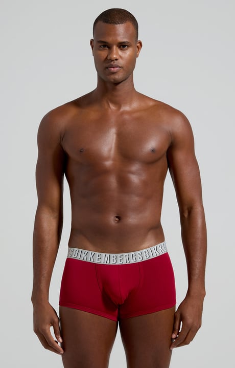 2-pack men's boxers with raised logo, BORDEAUX 2-pack men's boxers with raised logo, BORDEAUX, hi-res-1