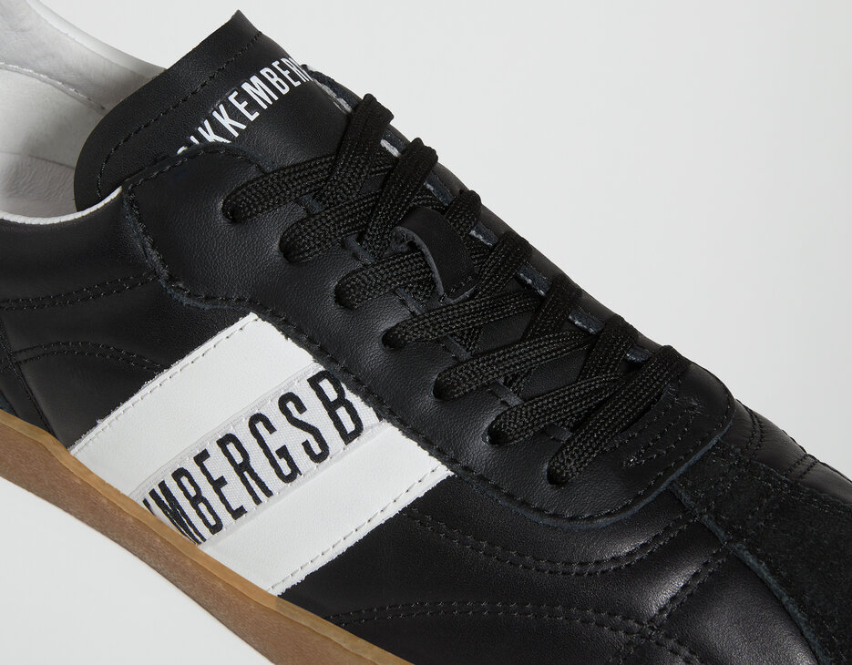 Men's Recoba sneakers with contrast stitching, BLACK Men's Recoba sneakers with contrast stitching, BLACK, hi-res-1