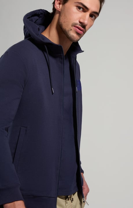 Embroidered men's sweatshirt , DRESS BLUES, hi-res-1