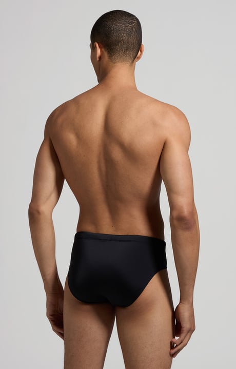 Men's swim briefs - tape, BLACK Men's swim briefs - tape, BLACK, hi-res-1