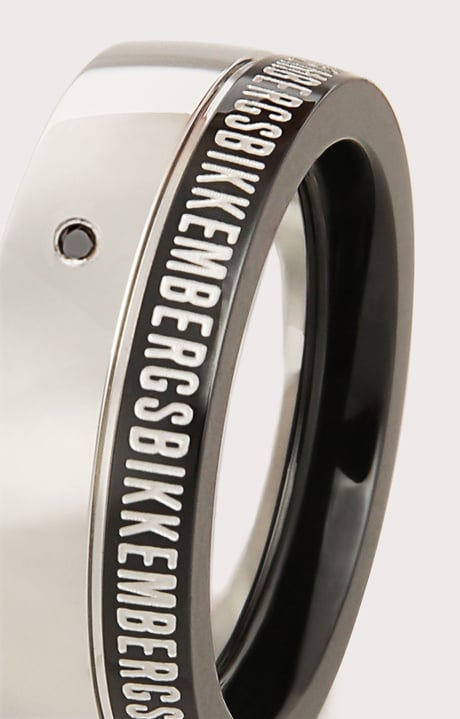 Bikkembergs men's ring with diamond, 086 Bikkembergs men's ring with diamond, 086, hi-res-1