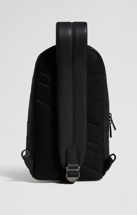 Men's Roy leather backpack, BLACK, hi-res-1