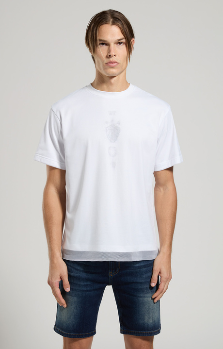 Men's mesh T-shirt, WHITE, hi-res-1