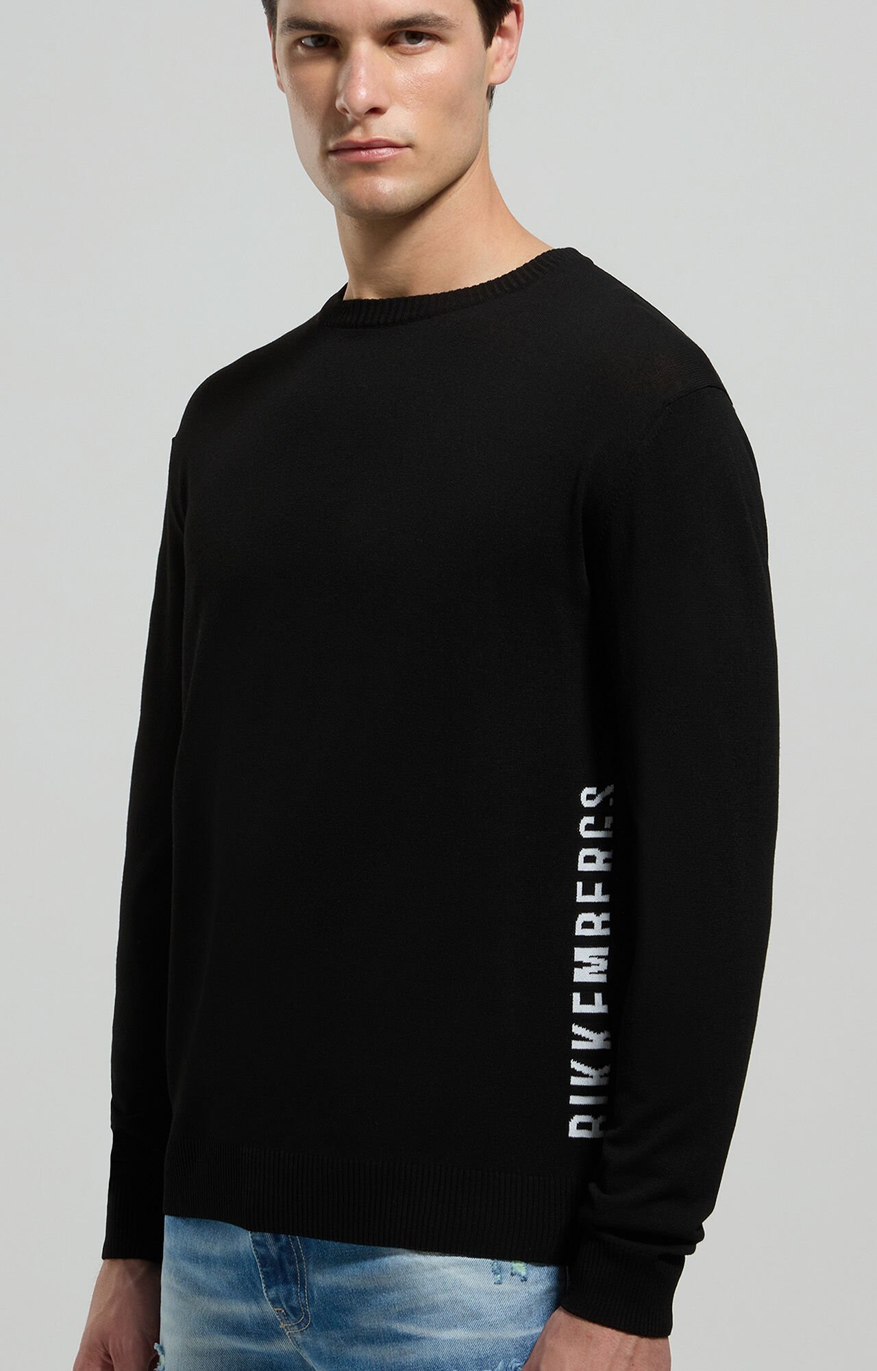 dirk bikkembergs Men's jacquard knit pullover
