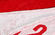 Beach towel with contrast logo, RED, swatch-color