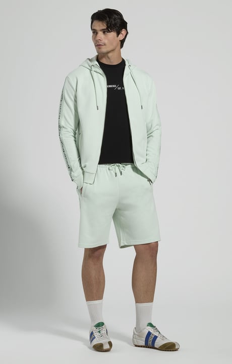 Men&rsquo;s hooded sweatshirt, MILKY GREEN, hi-res-1