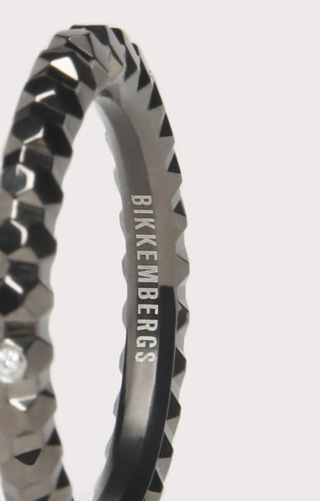 Bikkembergs multifaceted ring with diamond, 300 Bikkembergs multifaceted ring with diamond, 300, hi-res-1