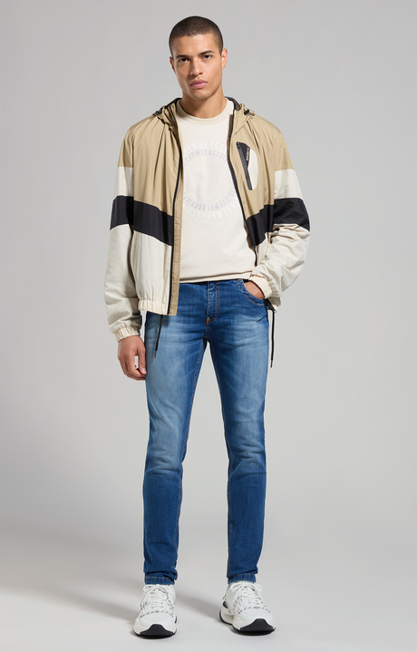 Men's round neck sweatshirt, MOONBEAM, hi-res-1