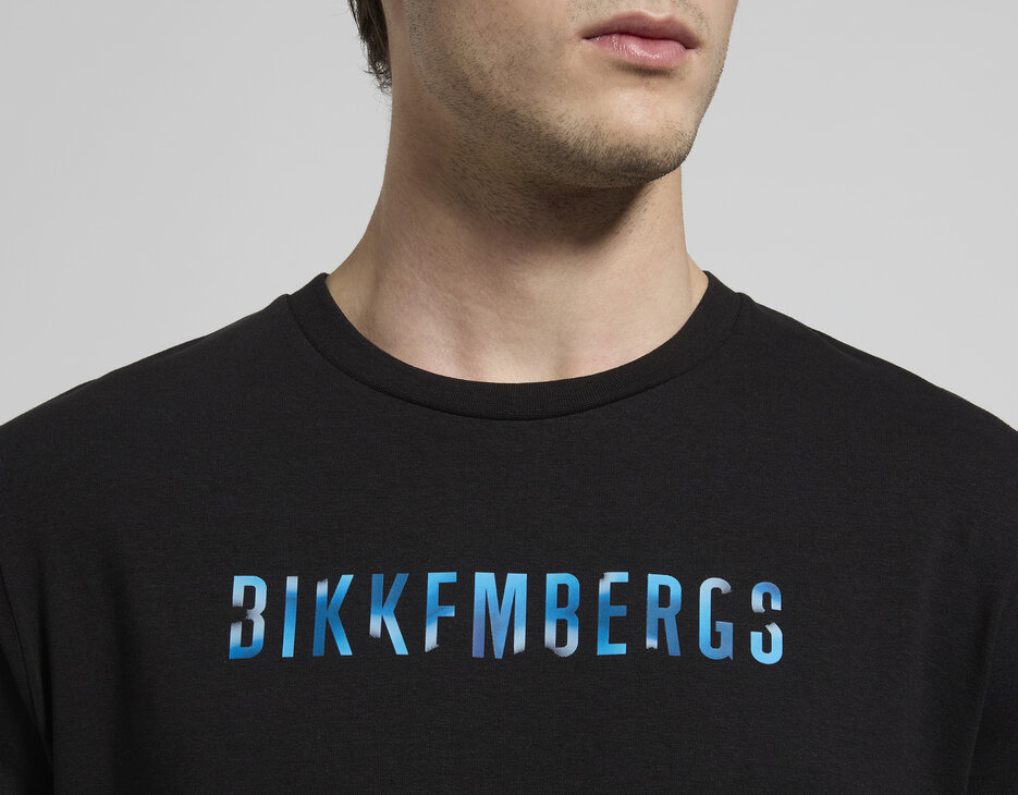 Men's logo-print T-shirt, BLACK, hi-res-1