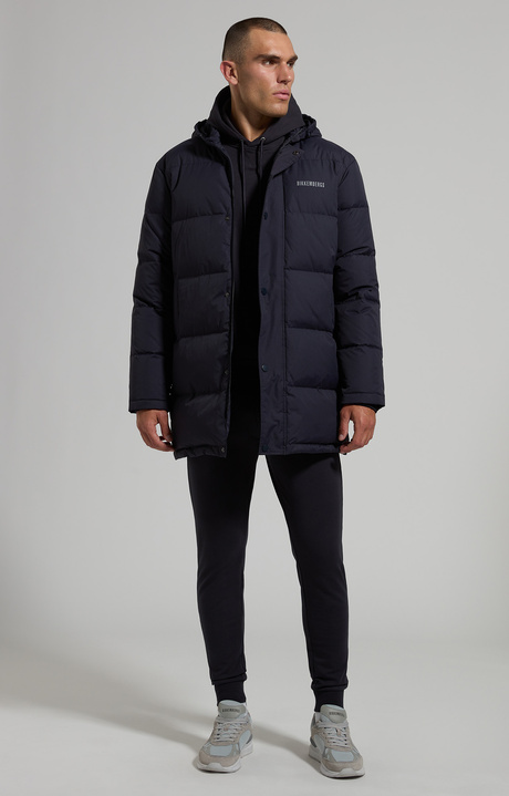 Men's puffer with reflective detail, BLUE GRAPHITE, hi-res-1