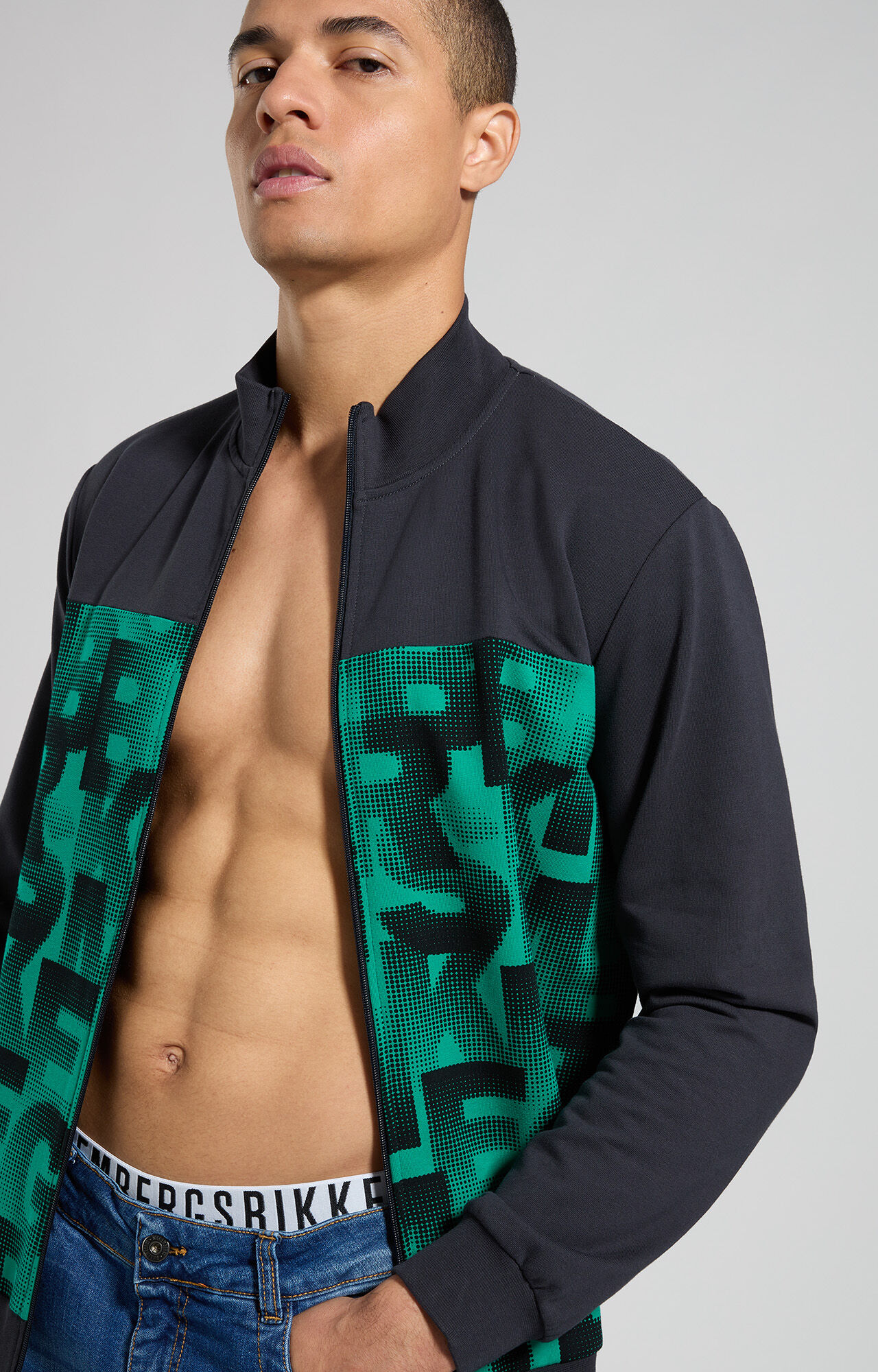 dirk bikkembergs Men's camouflage sweatshirt