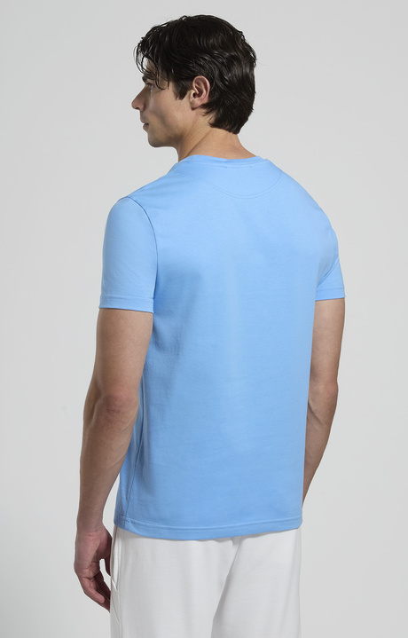 Men's patch-detail T-shirt, LITTLE BOY BLUE, hi-res-1