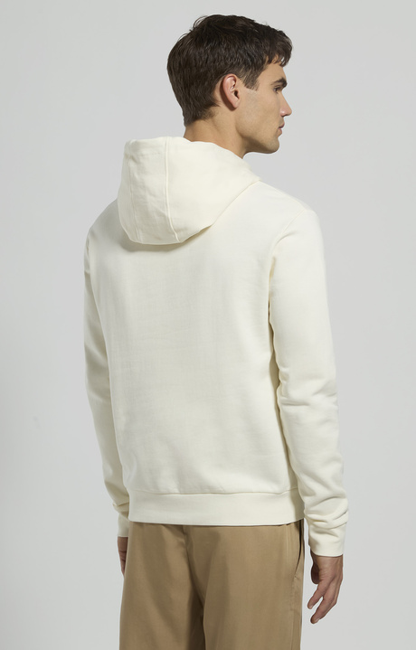 Men's hoodie with chest logo, MARSHMALLOW, hi-res-1