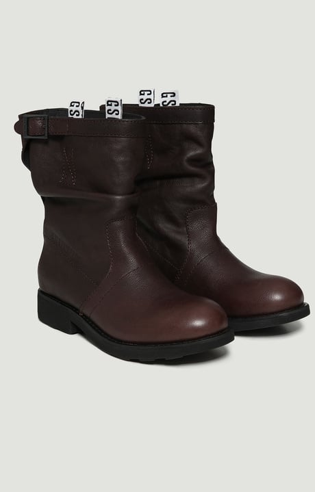 Women's biker boots, DARK BROWN Women's biker boots, DARK BROWN, hi-res-1