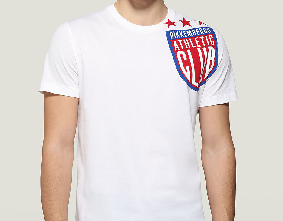 Men's T-shirt Athletic Club, OPTICAL WHITE Men's T-shirt Athletic Club, OPTICAL WHITE, hi-res-1