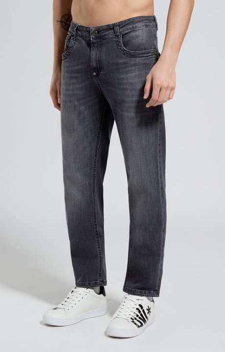 Men's slim fit jeans, L7 RINSE BLACK DENIM, hi-res-1