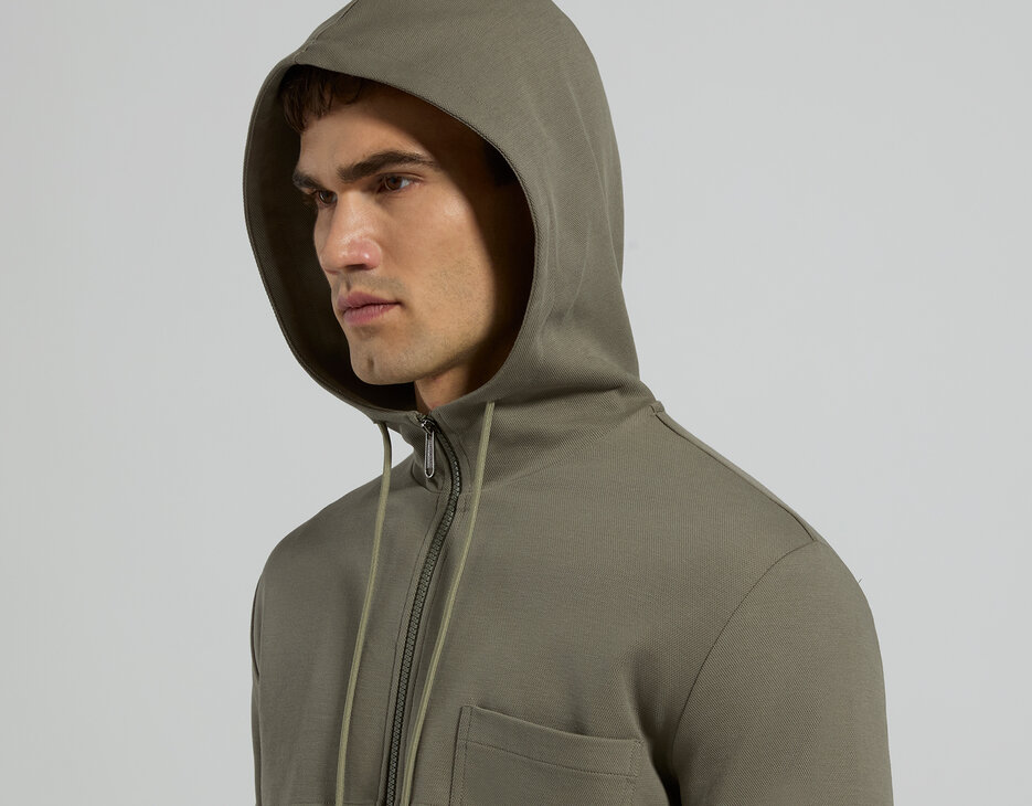 Men&rsquo;s zip-up sweatshirt, BUNGEE CORD, hi-res-1
