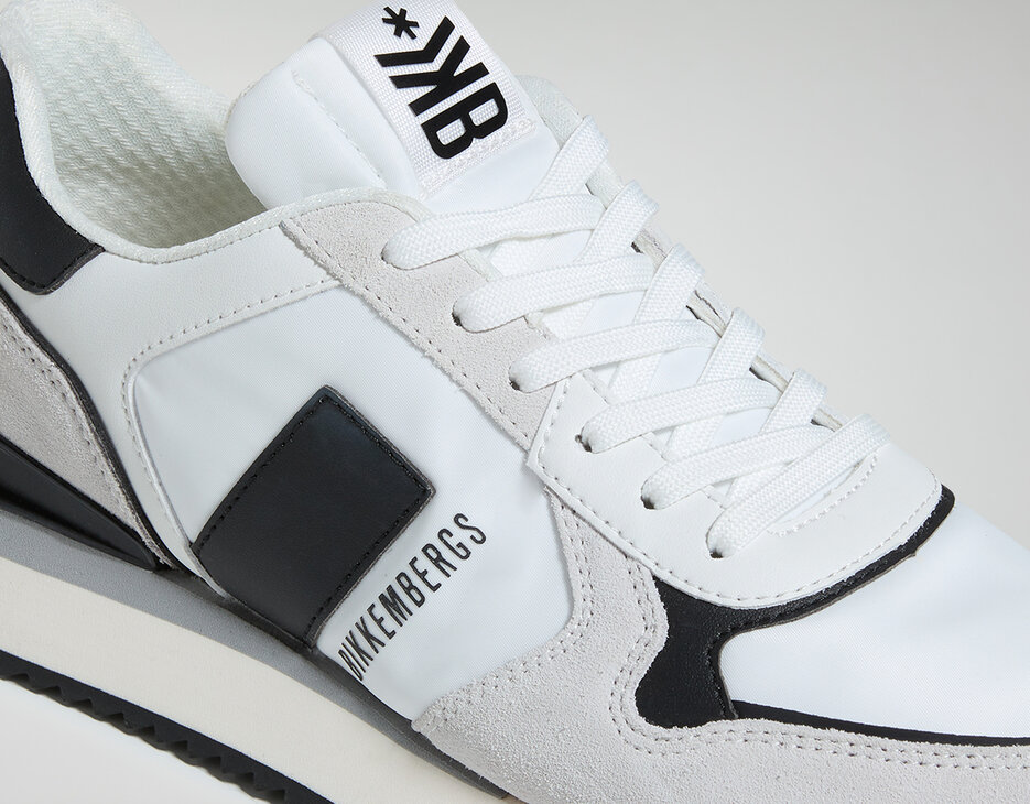 Men's sneakers - Puyol M, WHITE/BLACK, hi-res-1