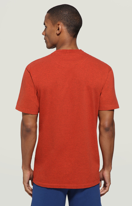 Men's T-shirt - rubber print, ORANGE, hi-res-1