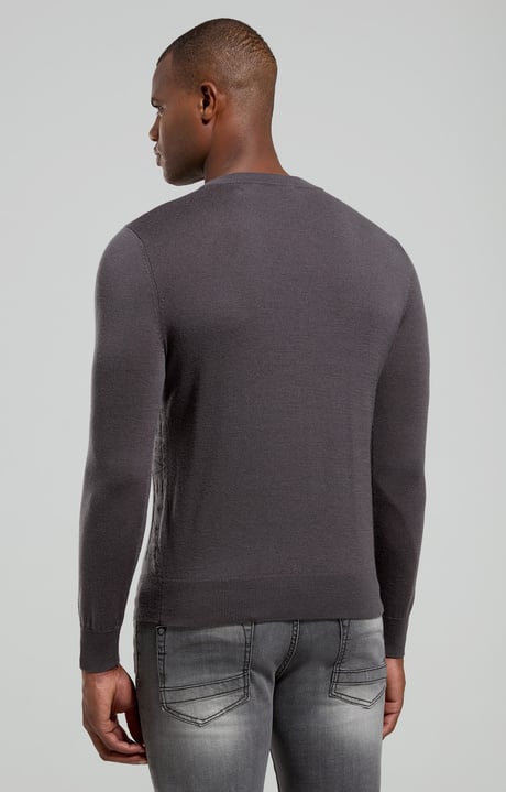Men’s sweater with tonal logo, DARK SHADOWS Men’s sweater with tonal logo, DARK SHADOWS, hi-res-1