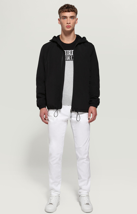 Men's windbreaker jacket, BLACK, hi-res-1