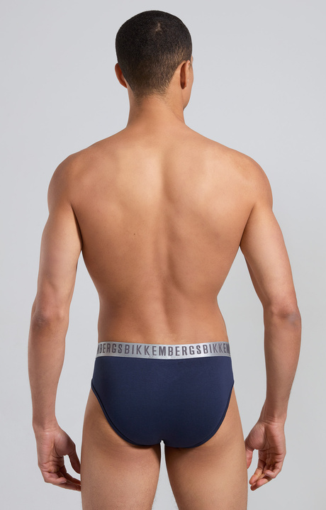 2-pack silver men's briefs, NAVY 2-pack silver men's briefs, NAVY, hi-res-1