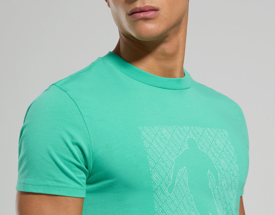 Men's slim fit T-shirt, MARINE GREEN Men's slim fit T-shirt, MARINE GREEN, hi-res-1