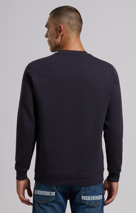 Men's sweatshirt with logo, BLUE GRAPHITE, hi-res-1