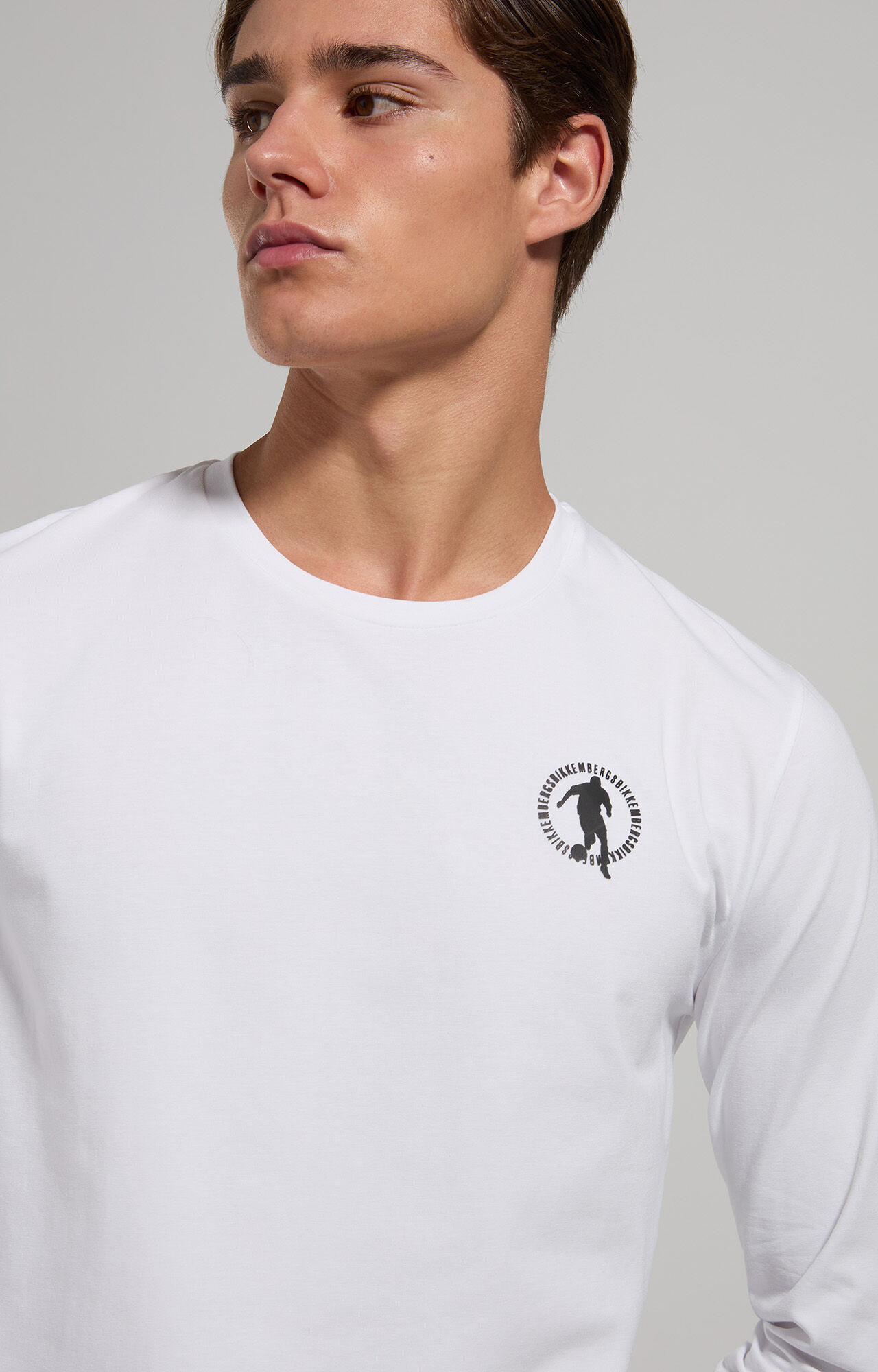 Men's slim fit long sleeve T-shirt | Bikkembergs