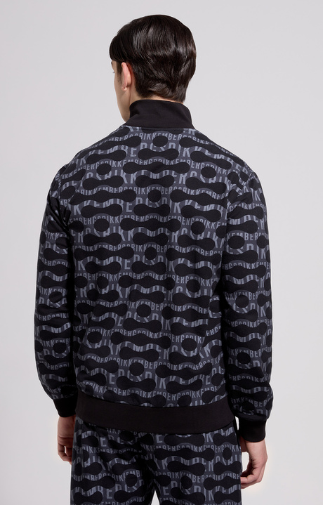 Men's sweatshirt pop camouflage , BLACK, hi-res-1