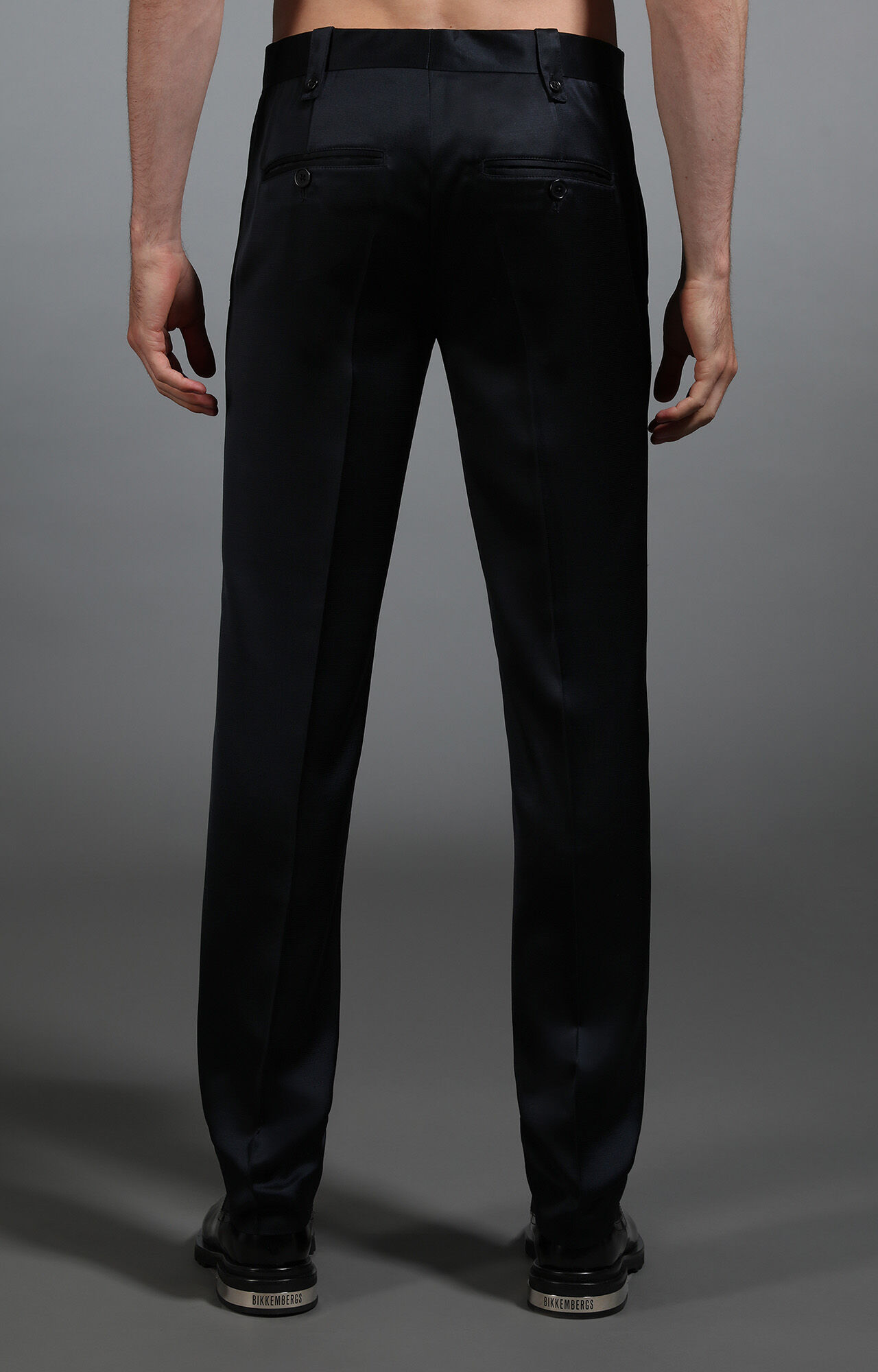 Blue Men's navy satin trousers | Bikkembergs Blue Men's navy satin trousers | Bikkembergs