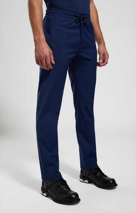 Carrot fit men's pants, BLACK IRIS, hi-res-1
