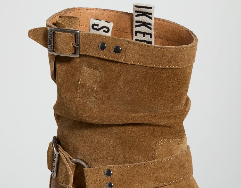 Women’s Vintage biker boots , COGNAC Women’s Vintage biker boots , COGNAC, hi-res-1