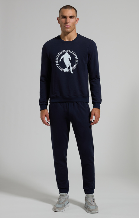 Men's soccer joggers, BLUE GRAPHITE, hi-res-1