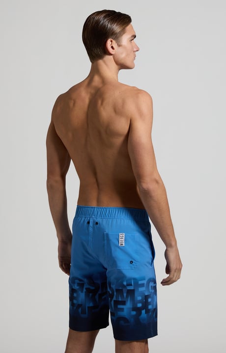 Men's long boardshorts, BLUE Men's long boardshorts, BLUE, hi-res-1