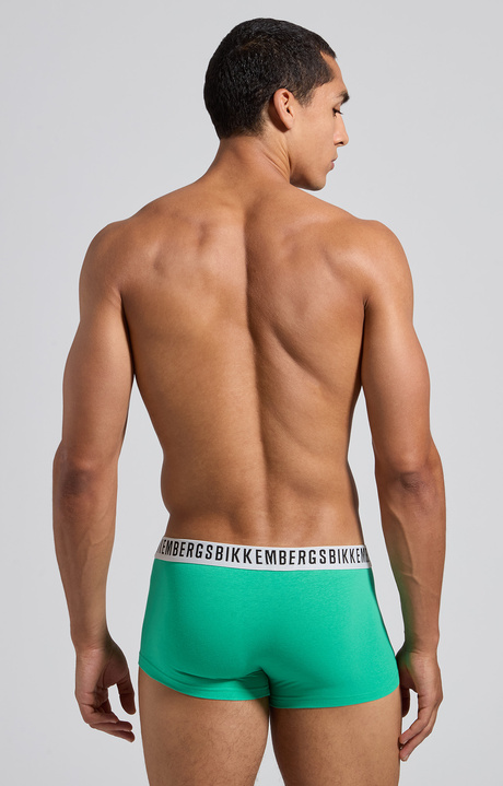 Men's logo tape trunk tripack, WHITE/GREEN/BLACK, hi-res-1