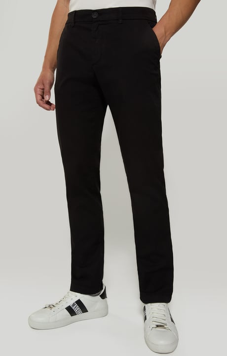 Men's pants with pocket detail, BLACK Men's pants with pocket detail, BLACK, hi-res-1