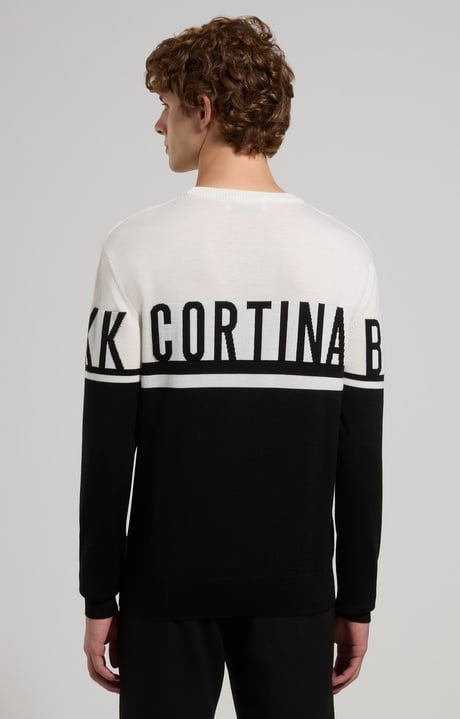 Olympics edition men’s sweater, BLACK/OFF WHITE Olympics edition men’s sweater, BLACK/OFF WHITE, hi-res-1