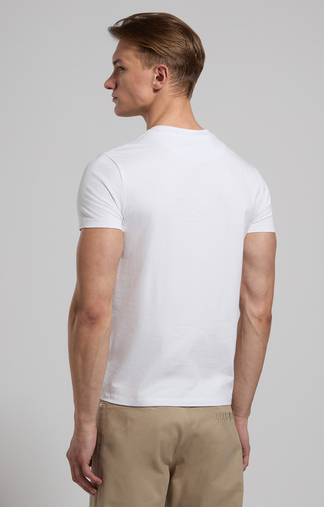 Slim fit men’s print T-shirt , WHITE Slim fit men’s print T-shirt , WHITE, hi-res-1