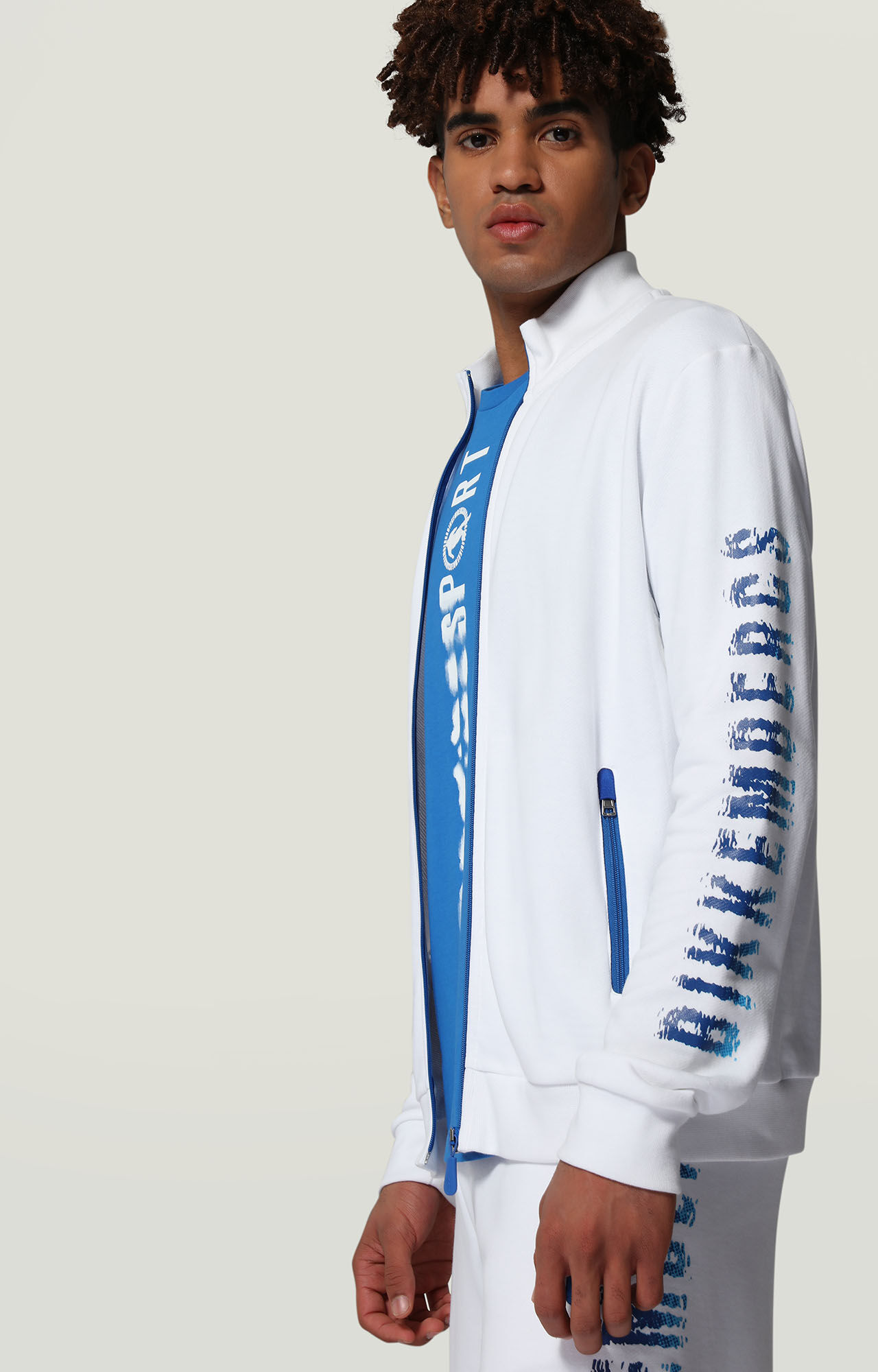 dirk bikkembergs Men's sweatshirt with liquid logo