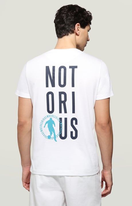 Men's T-shirt front/back print, OPTICAL WHITE Men's T-shirt front/back print, OPTICAL WHITE, hi-res-1