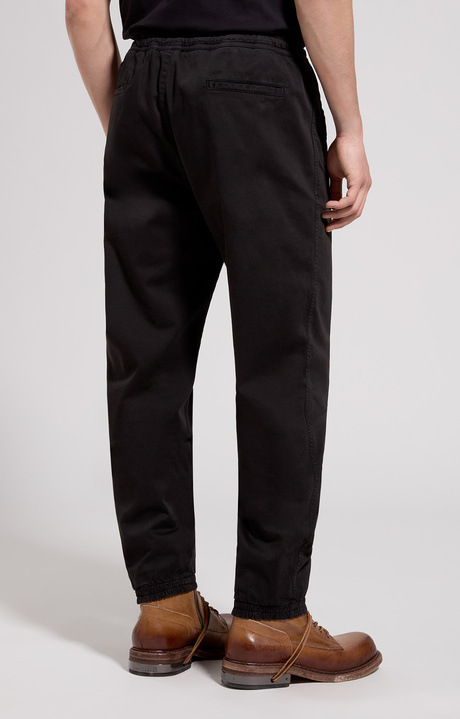 Men's gabardine joggers, BLACK, hi-res-1