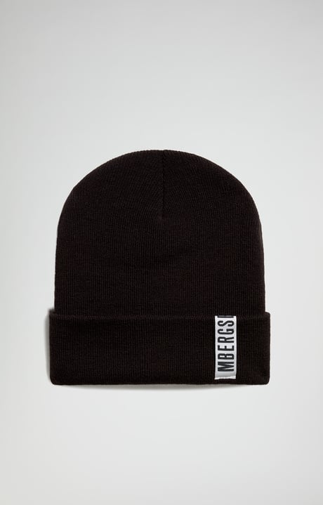 Men's beanie, BLACK Men's beanie, BLACK, hi-res-1