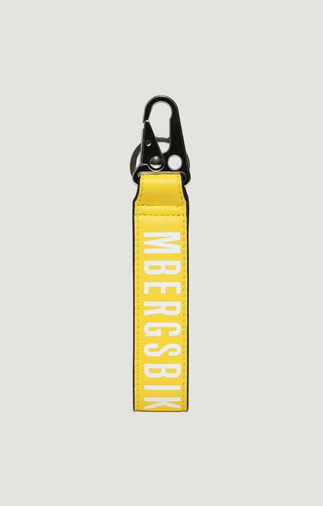 Men's eco leather keyholder, YELLOW Men's eco leather keyholder, YELLOW, hi-res-1